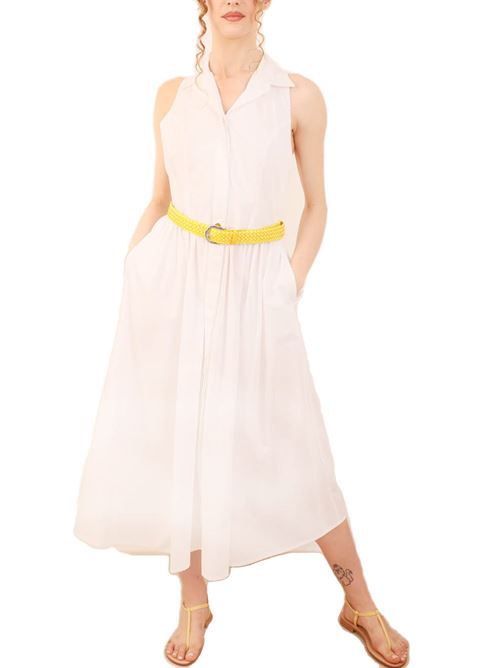 White sleeveless camisole Laboratorio Capri | ISABELAPOPELINEWHITE